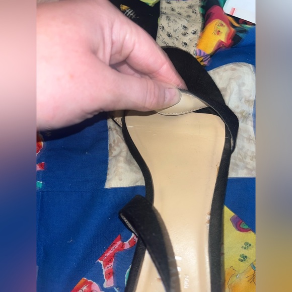 🚨LAST CHANCE Short Black Suede Wedge - Picture 4 of 8